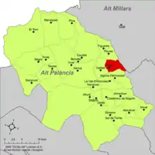 dans la comarque de l'Alto Palancia.