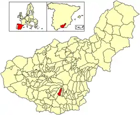 Localisation de Cáñar