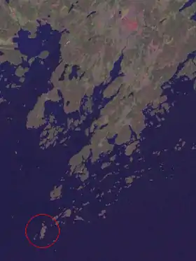 Localisation de l'île Mäkiluoto