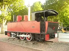 Locomotive no 103 des chemins de fer du Morbihan à Tournon, puis sur le Train du Bas-Berry.