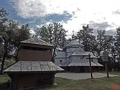 église de la Transfiguration et clocher, classés, Loïeva,