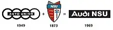 Logo de Audi NSU de 1969 à 1978