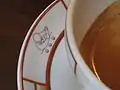 Logo du Harry's bar sur une sous-tasse.