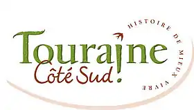 Composition graphique autour des mots Touraine et Côté Sud