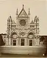 Cathédrale de Sienne, façade, vers 1880