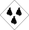Losange héraldique d'héritière des Booth.