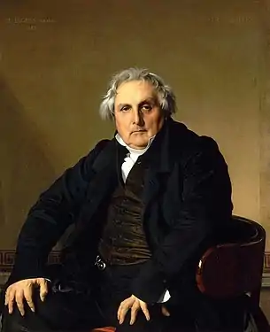 Portrait de monsieur Bertin (1832), huile sur toile, 116 × 95 cm, Paris, musée du Louvre.