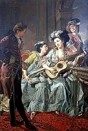 Après la soirée (1774), Tokyo, Musée Fuji&nbsp;(en).
