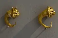 Paire de boucles d'oreilles étrusques, dernier quart du IVe siècle av. J.-C.