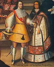 Martín García de Loyola et Beatriz Clara Coya, église de la Compagnie de Jésus, Cuzco XVIIe&nbsp;siècle