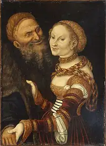 Courtisane et Vieillard, musée des Beaux-Arts et d'Archéologie de Besançon, Besançon.