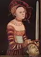 Lucas Cranach l'Ancien, Judith à la tête d'Holopherne, troisième décennie du XVIe&nbsp;siècle, San Francisco, California Palace of the Legion of Honor.