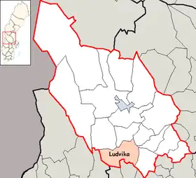 Localisation de Ludvika