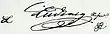 Signature de Louis&nbsp;II