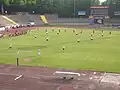 Photo du stade pendant un match de football américain