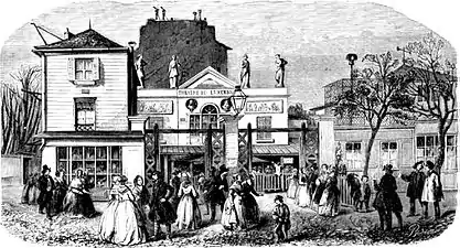 Le théâtre du Luxembourg au XIXe&nbsp;siècle.