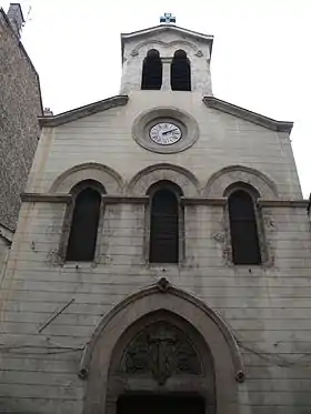 Vue de la façade.