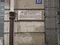 Plaque rue Sully