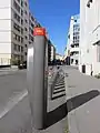 Le potelet no&nbsp;3101 de la station de Vélo'v, en 2019.