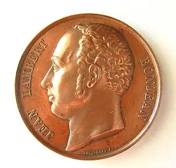 Jean Lambert Bonjean (1796-1851) industriel français, avers.
