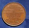 Médaille du Couronnement, le revers.