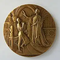 Royaume de Belgique, Exposition universelle de Bruxelles 1910, revers.