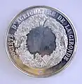 Médaille en argent. Olivier de Serres. Société d'agriculture de la Gironde. Graveur Honoré Delongueil (1818-1889). Revers
