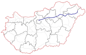 Carte de l’autoroute M3