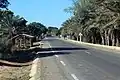 La route nationale 9, à environ 34 km au nord de Toliara.