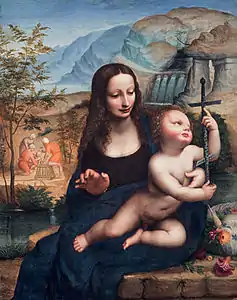 Attr. Fernando YáñezVierge à l'Enfant ou Madone au fuseauNational Gallery of Scotland