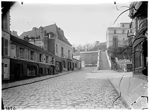 Vue de la rue en 1901, par Eugène Atget.