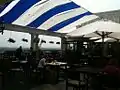 Café sur le toit de l'Hôtel Majestic.
