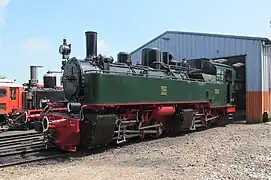 La Mallet 11sm du Brohltalbahn&nbsp;(de) à Saint-Valery-Canal en 2021.