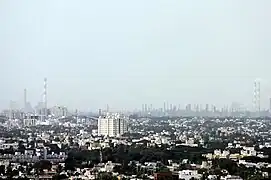 Manali et Ennore depuis le mont st-Thomas.