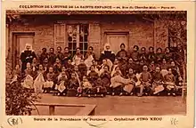 Orphelinat de fillettes à Yingkou (Mandchourie méridionale) au début du XXe&nbsp;siècle.