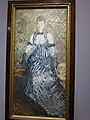 Femme en robe à rayures, 1877-1880, huile sur toile, hôtel de Caumont (Aix-en-Provence)