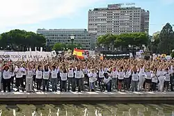 Manifestation contre le tournoi "Toro de la Vega" le 14 septembre 2013