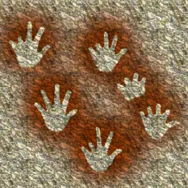 Mains négatives, grottes de Gargas.
