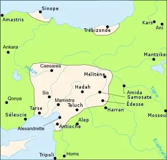 carte de l'est de la Méditerranée