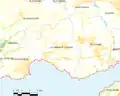 Carte de la commune de Locmaria-Plouzané.