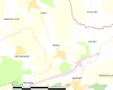 Carte de la commune.