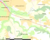 Carte montrant Arthaz-Pont-Notre-Dame et les communes voisines.