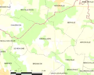 Carte de la commune.