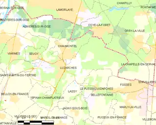 Carte de la commune.