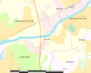 Carte de la commune.