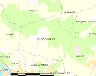 Carte de la commune.