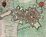 Fortifications de Bergen op Zoom en 1652.