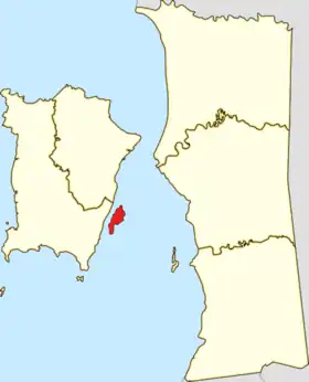 Localisation de l'île en rouge