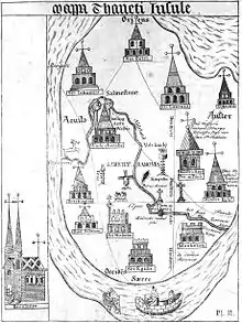 Carte du XVe&nbsp;siècle.