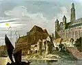 Marienburg en Prusse orientale - Stahlstich, 1834.